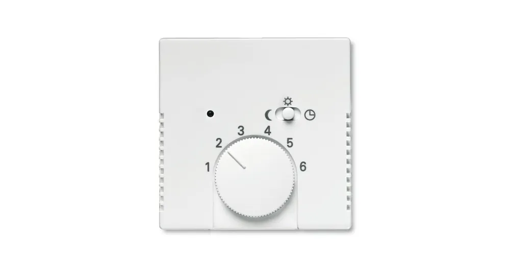 ABB 1710-0-3886 Future® linear Kryt termostatu, s otočným ovladačem a posuvným přepínačem, mechová bílá Kup Teď