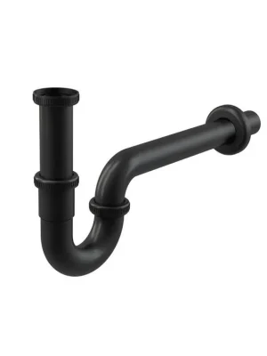 Alcadrain Sifon pro umyvadlo kovový U s převlečnou maticí 5/4˝BLACK <span class="product-appendix"> průměr odpadu 32 mm</span> Akční Nabídka