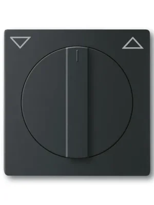 ABB 1710-0-3894 Future® linear Kryt spínače žaluziového otočného s otočným ovladačem, s potiskem, mechová černá Rychlé Dodání