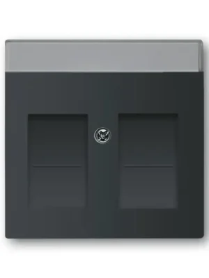 ABB 1710-0-3910 Future® linear Kryt zásuvky komunikační, mechová černá Speciální Cena