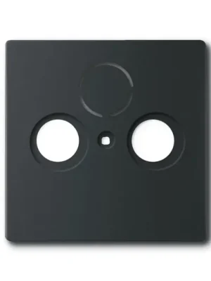 ABB 1724-0-4298 Future® linear Kryt zásuvky anténní univerzální s 2 (3) otvory, mechová černá Výprodej