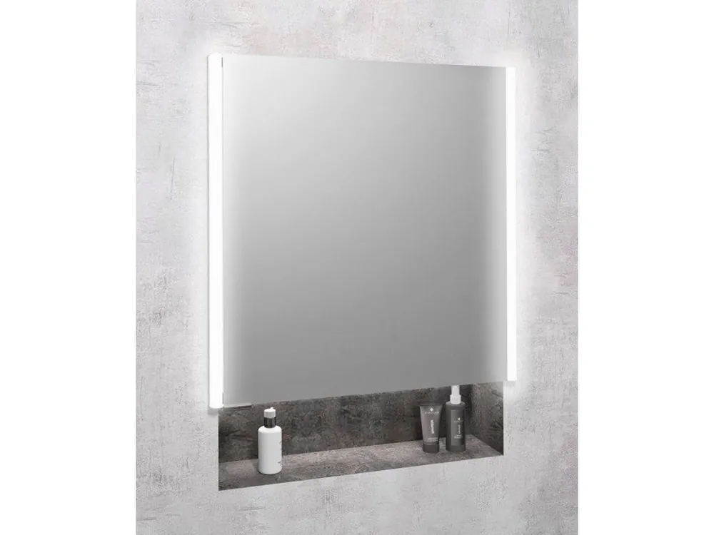 Zápustná zrcadlová galerka s LED osvětlením Integra 65x70 cm Jen Po Omezenou Doba