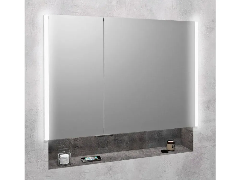 Odeslání Ihned Zápustná zrcadlová galerka s LED osvětlením Integra 85x70 cm