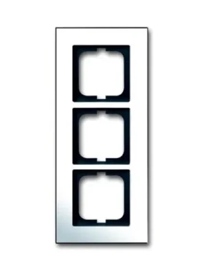 ABB 1754-0-4362 Solo® carat Rámeček pro elektroinstalační přístroje, trojnásobný, chromovaná mosaz Horká Nabídka