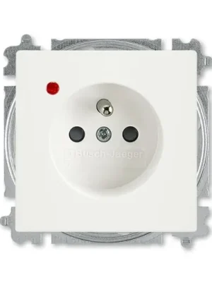 ABB 5599B-A02357884 Future® linear Zásuvka jednonásobná s ochranným kolíkem, s clonkami, s ochranou před přepětím, mechová bílá Cenový Hit