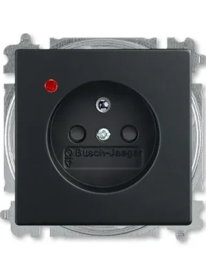 ABB 5599B-A02357885 Future® linear Zásuvka jednonásobná s ochranným kolíkem, s clonkami, s ochranou před přepětím, mechová černá Kup Teď