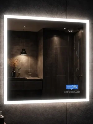 Oblíbený Smart LED zrcadlo 80x65 cm s Bluetooth a LCD displejem | Koupelny-Sanita.cz