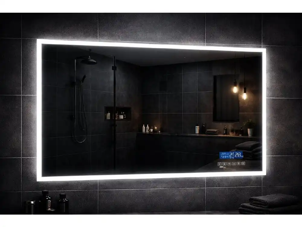 Smart LED zrcadlo 90x65 cm s Bluetooth a Anti-fog systémem | Koupelny-Sanita.cz Oblíbený