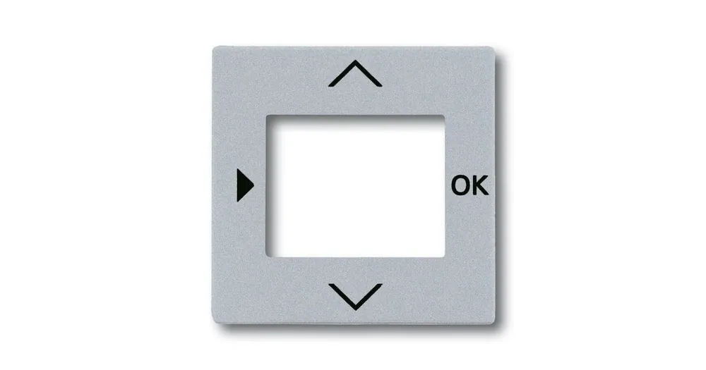 ABB 6430-0-0305 Future® linear Kryt ovladače časovacího nebo termostatu, s otvorem pro displej, hliníková stříbrná Přímo Od Výrobce