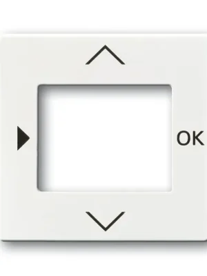 ABB 6430-0-0306 Future® linear, Solo®, Solo® carat Kryt ovladače časovacího nebo termostatu, s otvorem pro displej, studio bílá Rychlé Dodání