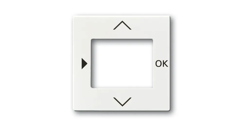 ABB 6430-0-0306 Future® linear, Solo®, Solo® carat Kryt ovladače časovacího nebo termostatu, s otvorem pro displej, studio bílá Rychlé Dodání