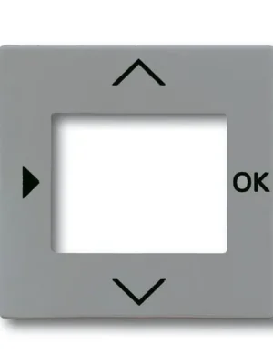 ABB 6430-0-0351 Solo®, Solo® carat Kryt ovladače časovacího nebo termostatu, s otvorem pro displej, metalická šedá Hit Sezóny