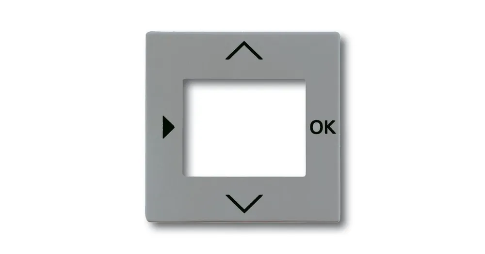 ABB 6430-0-0351 Solo®, Solo® carat Kryt ovladače časovacího nebo termostatu, s otvorem pro displej, metalická šedá Hit Sezóny