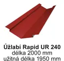 Značkový Klempířské doplňky RAPID PE25 - UR240 Úžlabí RAPID - RAL 8017 Hnědá