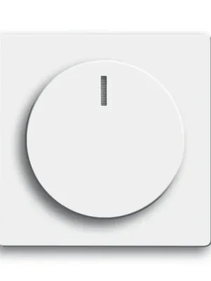 ABB 6599-0-2953 Future® linear, Solo®, Solo® carat Kryt stmívače s otočným ovladačem, s upevňovací maticí a doutnavkou, studio bílá Značkový