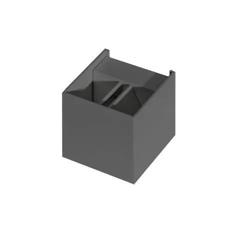 LED Venkovní nástěnné svítidlo Azzardo Gambino 1 dark grey AZ0957 6W 480lm 3000K IP44 10cm tmavě šedé - AZZARDO Akční Nabídka