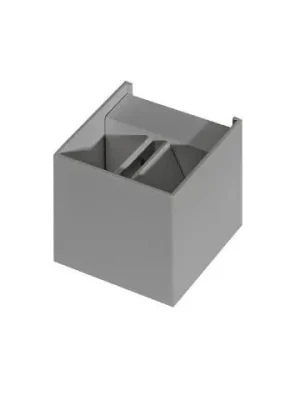 UKONČENA VÝROBA LED Venkovní nástěnné svítidlo Azzardo Gambino 1 bright grey AZ0958 6W 480lm 3000K IP44 10cm světle šedé - AZZARDO Jen Po Omezenou Doba