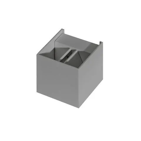 UKONČENA VÝROBA LED Venkovní nástěnné svítidlo Azzardo Gambino 1 bright grey AZ0958 6W 480lm 3000K IP44 10cm světle šedé - AZZARDO Jen Po Omezenou Doba