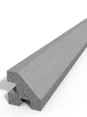 Značkový BEVES sloupek průběžný na 2,0m VZOR oboustranný pískovec (výška 2,75m)