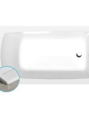 LILY SLIM obdélníková vana 130x70x39cm, bílá Finální Výprodej