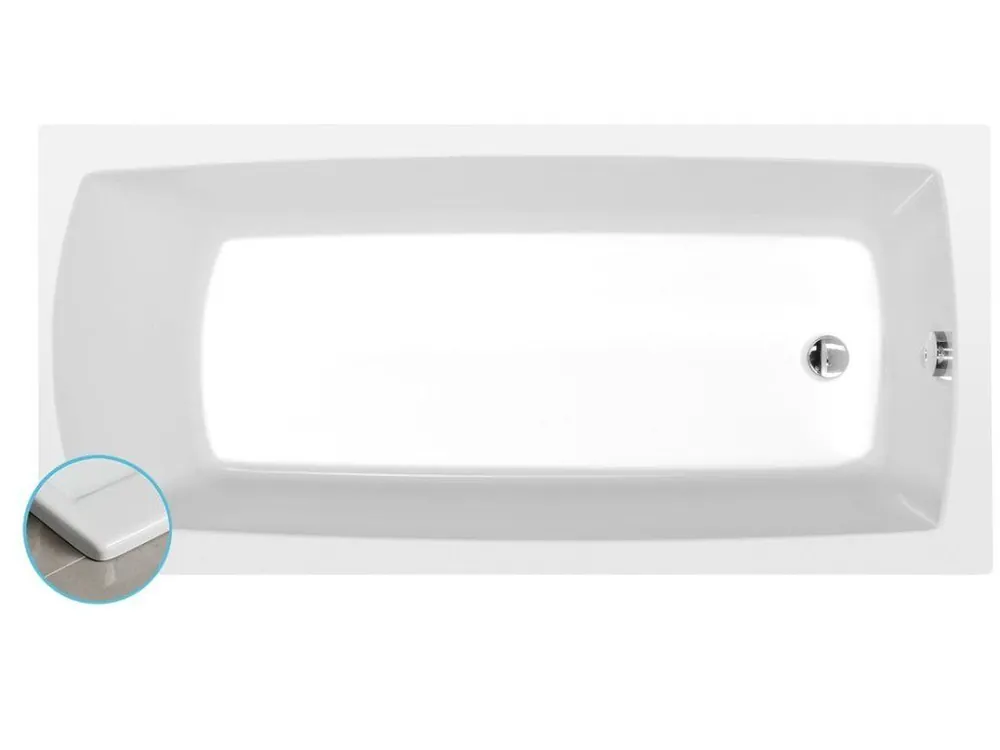 LILY SLIM obdélníková vana 150x70x39cm, bílá Výprodej