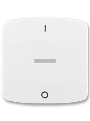 ABB 3558A-A655 B Tango® Kryt spínače kolépkového s čirým průzorem, s potiskem, bílá Oblíbený