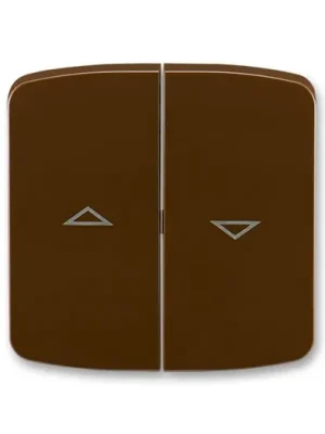 ABB 3558A-A662 H Tango® Kryt spínače žaluziového kolébkového dělený, s potiskem, hnědá Must-Have