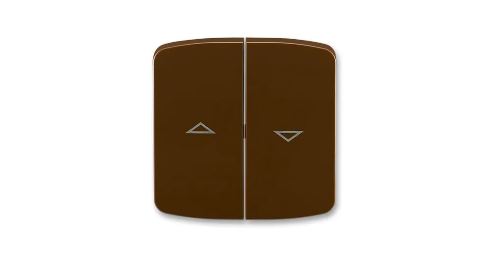 ABB 3558A-A662 H Tango® Kryt spínače žaluziového kolébkového dělený, s potiskem, hnědá Must-Have