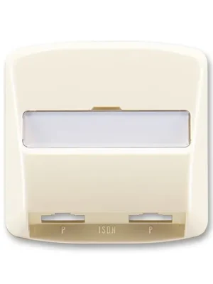 ABB 5013A-A00252 C Tango® Kryt zásuvky ISDN s 2 otvory, slonová kost Hit Sezóny