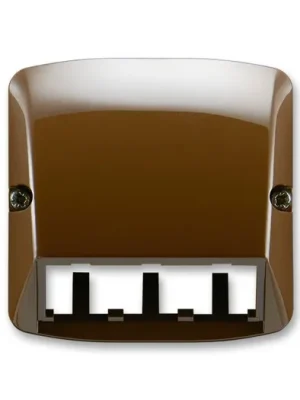 ABB 5014A-A00410 H Tango® Kryt zásuvky komunikační pro prvky Panduit Mini-Jack, Mini-Com, hnědá Výhodná Nabídka