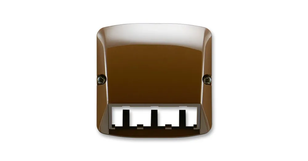 ABB 5014A-A00410 H Tango® Kryt zásuvky komunikační pro prvky Panduit Mini-Jack, Mini-Com, hnědá Výhodná Nabídka