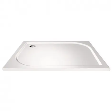 MEREO | Sprchov&aacute; vanička |  obd&eacute;ln&iacute;k |  110x90x3 cm |  lit&yacute; mramor |  b&iacute;l&aacute; |  bez nožiček Nakupujte Hned