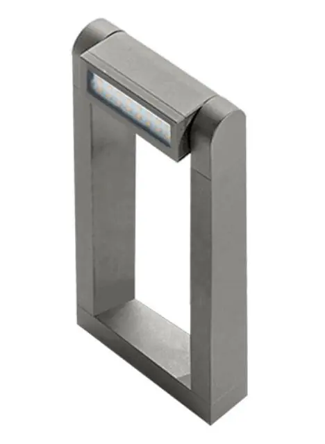 Finální Výprodej LED Venkovní sloupkové svítidlo Azzardo Frame spike bright grey AZ2129 8W 800lm 3000K IP54 29cm světle šedé - AZZARDO