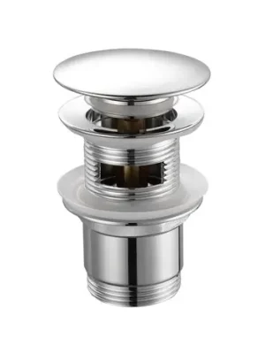 Vysoce Kvalitní SAPHO | uzav&iacute;rac&iacute; v&yacute;pusť CLIC-CLAC | kulat&aacute; | velk&aacute; z&aacute;tka | pr.5/4" | mosaz/chrom