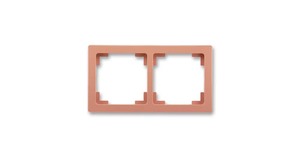 ABB 3901J-A00020 R3 Swing®L Rámeček pro elektroinstalační přístroje, dvojnásobný cihlová Odeslání Ihned