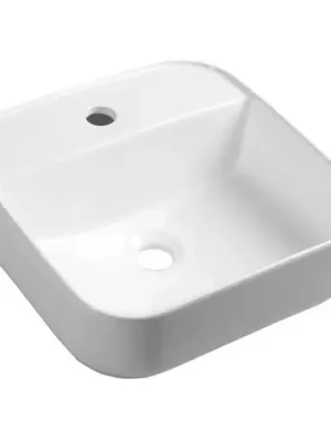 SAPHO | MOLVENO | keramick&eacute; umyvadlo na desku | 39,5x39,5cm | b&iacute;l&aacute; Cenový Hit