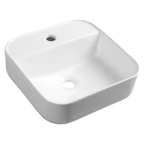 SAPHO | MOLVENO | keramick&eacute; umyvadlo na desku | 39,5x39,5cm | b&iacute;l&aacute; Cenový Hit