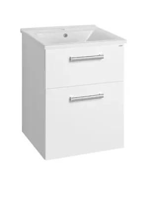 SAPHO | VEGA | skř&iacute;ňka bez umyvadla | z&aacute;věsn&aacute; | 55cm | 2 z&aacute;suvky | b&iacute;l&aacute; lesk Speciální Cena