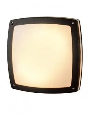 LED Stropní a nástěnné přisazené svítidlo Azzardo Fano Square dark grey AZ2186 9W 750lm 3000K IP54 22cm hranaté tmavě šedé - AZZARDO Finální Výprodej