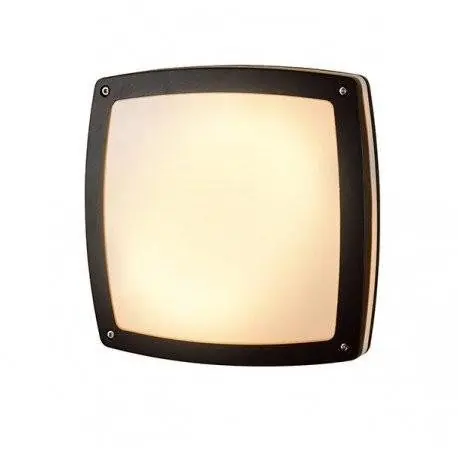 LED Stropní a nástěnné přisazené svítidlo Azzardo Fano Square dark grey AZ2186 9W 750lm 3000K IP54 22cm hranaté tmavě šedé - AZZARDO Finální Výprodej