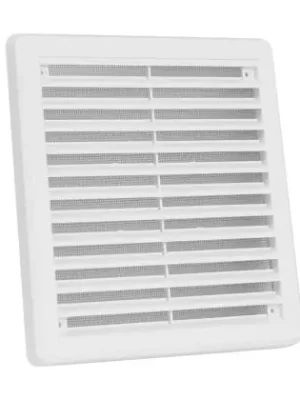 Značkový Větrací mřížka se síťovinou - krytka 200 x 200 mm - Bílá