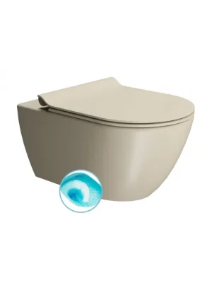 Značkový PURA závěsná WC mísa, Swirlflush, 55x36 cm, creta dual-mat, 881508 <span class="product-appendix"> + doprava zdarma</span>