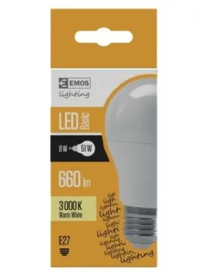 Levný ZL4005 - Žárovka LED A60 8W(51W) 660lm E27 WW