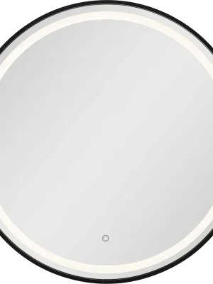 Zrcadlo 70x70 cm s LED osvětlením TANNA BLACK Pouze Dnes