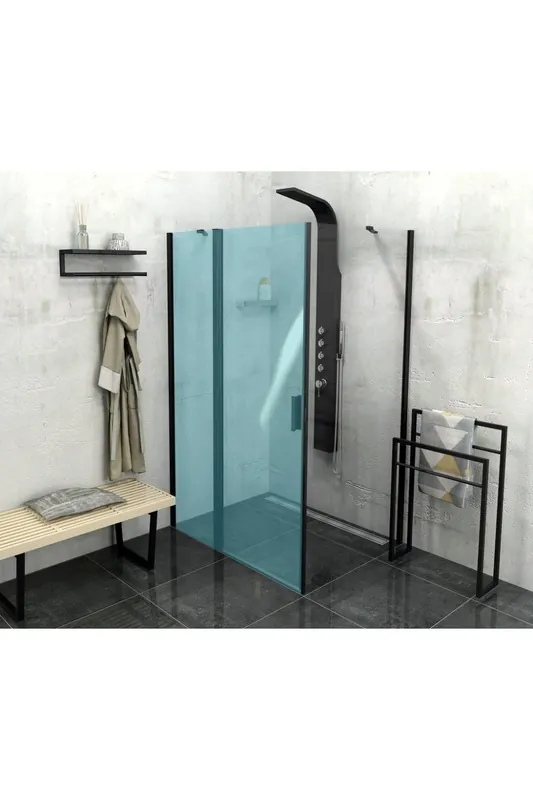 Značkový ZOOM LINE BLACK boční stěna 900mm, čiré sklo, ZL3290B