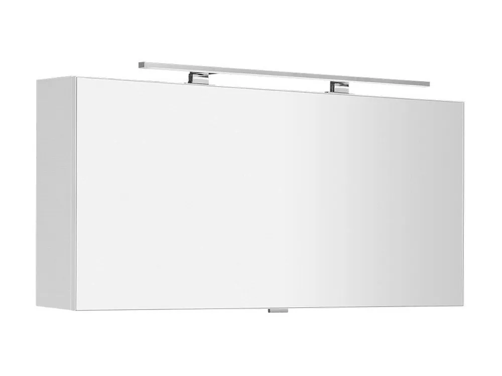 Zrcadlová galerka s LED osvětlením Cloe 120x50x18 cm – bílá Aktuální