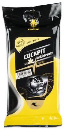 COYOTE Cockpit čisticí ubrousky 30 ks Vanilka Must-Have