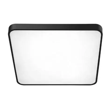 Značkový LED Stropní přisazené svítidlo Azzardo Quadro 50 LED CCT black AZ2759 60W 5600lm 3000K-6500K IP20 černé stmívatelné s dálkovým ovladačem - AZZARDO