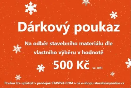 Dárkový poukaz v hodnotě 500,- Kč Top Prodej