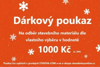 Dárkový poukaz v hodnotě 1 000,- Kč Nejprodávanější